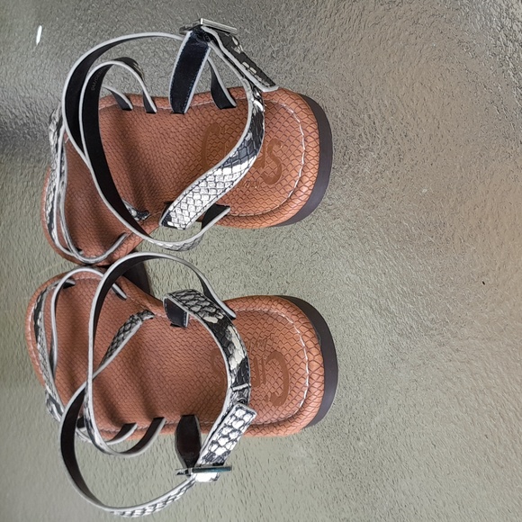 Circus by Sam Edelman Cee Cee Sandals Size9 Trendy,Strappy,Snakeskin Pattern EUC - Picture 4 of 6
